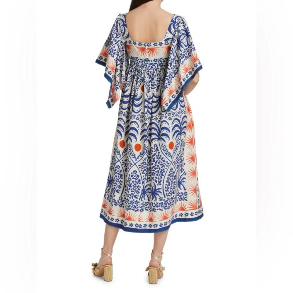 Farm Rio Squareneck Midi Dress - Picture 2 of 6